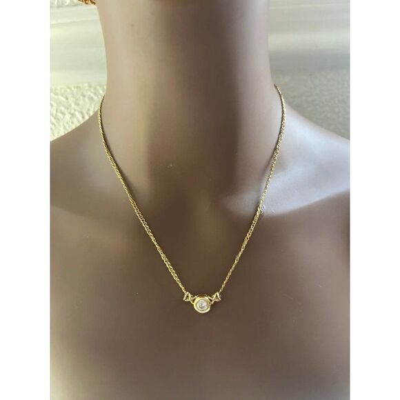 14k Cz Pendant on 10k Gold Chain - Picture 9 of 11